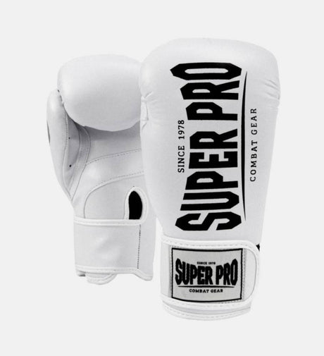 Super Pro Boxhandschuhe Champ - Weiss/Schwarz - The Fight Company Deutschland