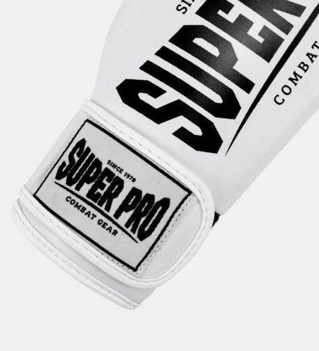 Super Pro Boxhandschuhe Champ - Weiss/Schwarz - The Fight Company Deutschland