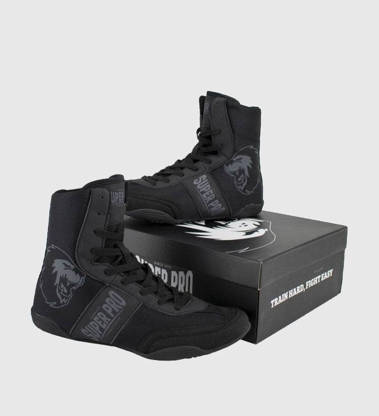 Super Pro Boxschuhe - Schwarz - The Fight Company Deutschland