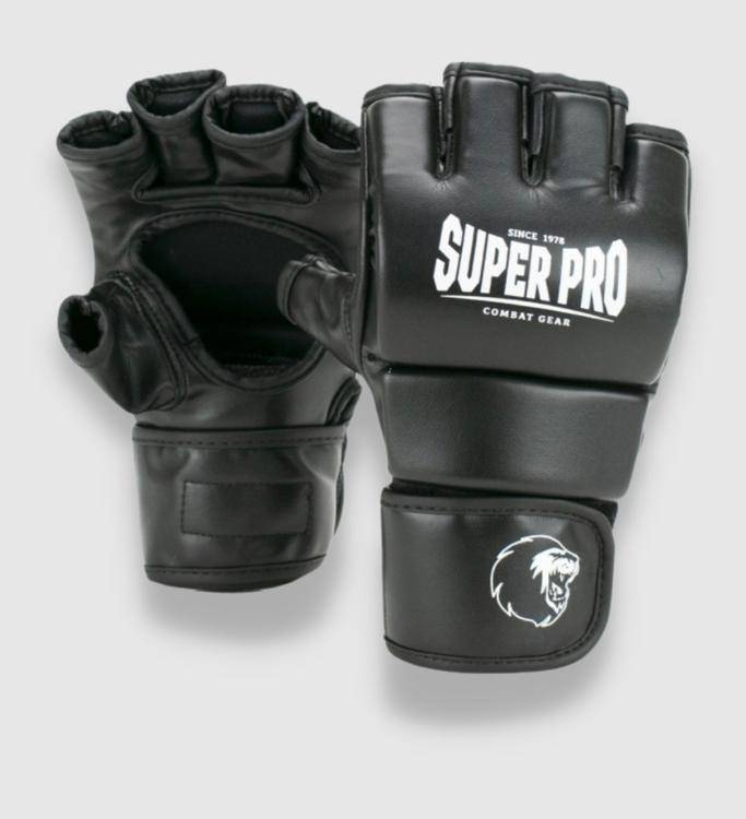 Super Pro MMA Handschuhe Brawler - Schwarz/Weiss - The Fight Company Deutschland