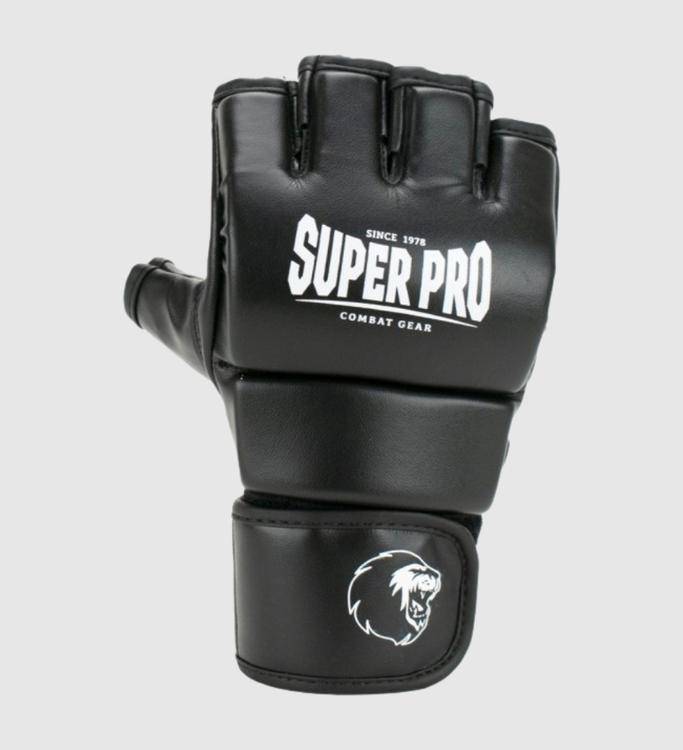 Super Pro MMA Handschuhe Brawler - Schwarz/Weiss - The Fight Company Deutschland