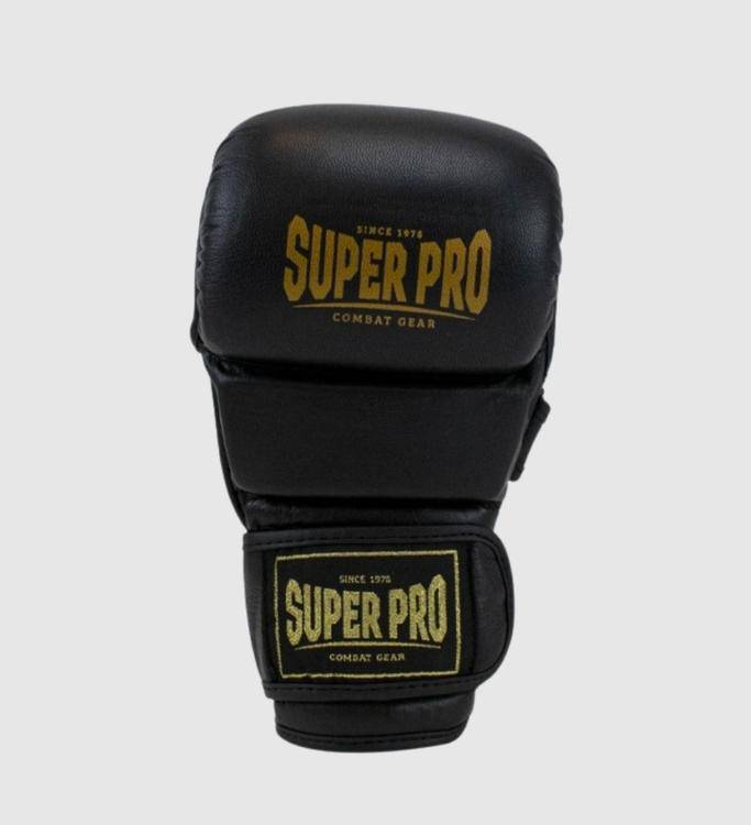 Super Pro MMA Handschuhe Shooter - Schwarz/Gold - The Fight Company Deutschland