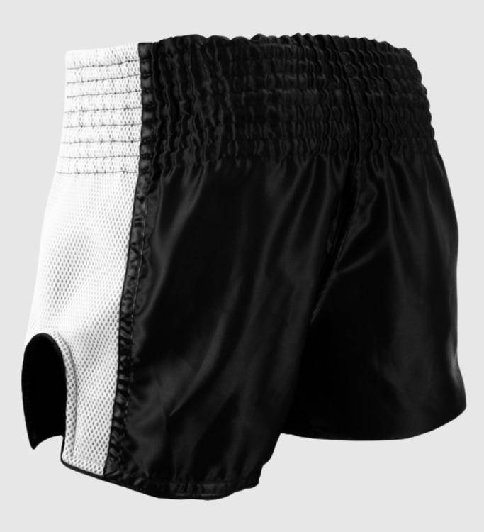 Super Pro Muay Thai Shorts Brave - Schwarz/Weiss - The Fight Company Deutschland