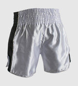 Super Pro Muay Thai Shorts Brave - Weiss/Schwarz - The Fight Company Deutschland