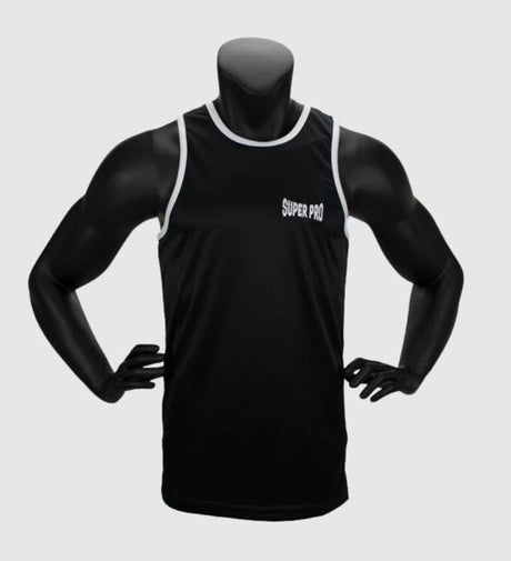 Super Pro Boxing Top - Schwarz/Weiss - The Fight Company Deutschland