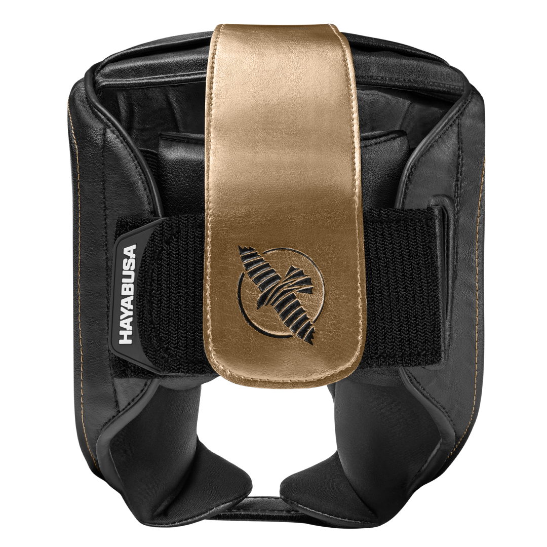 Hayabusa Hoofdbeschermer T3 met wang bescherming - Zwart/Goud
