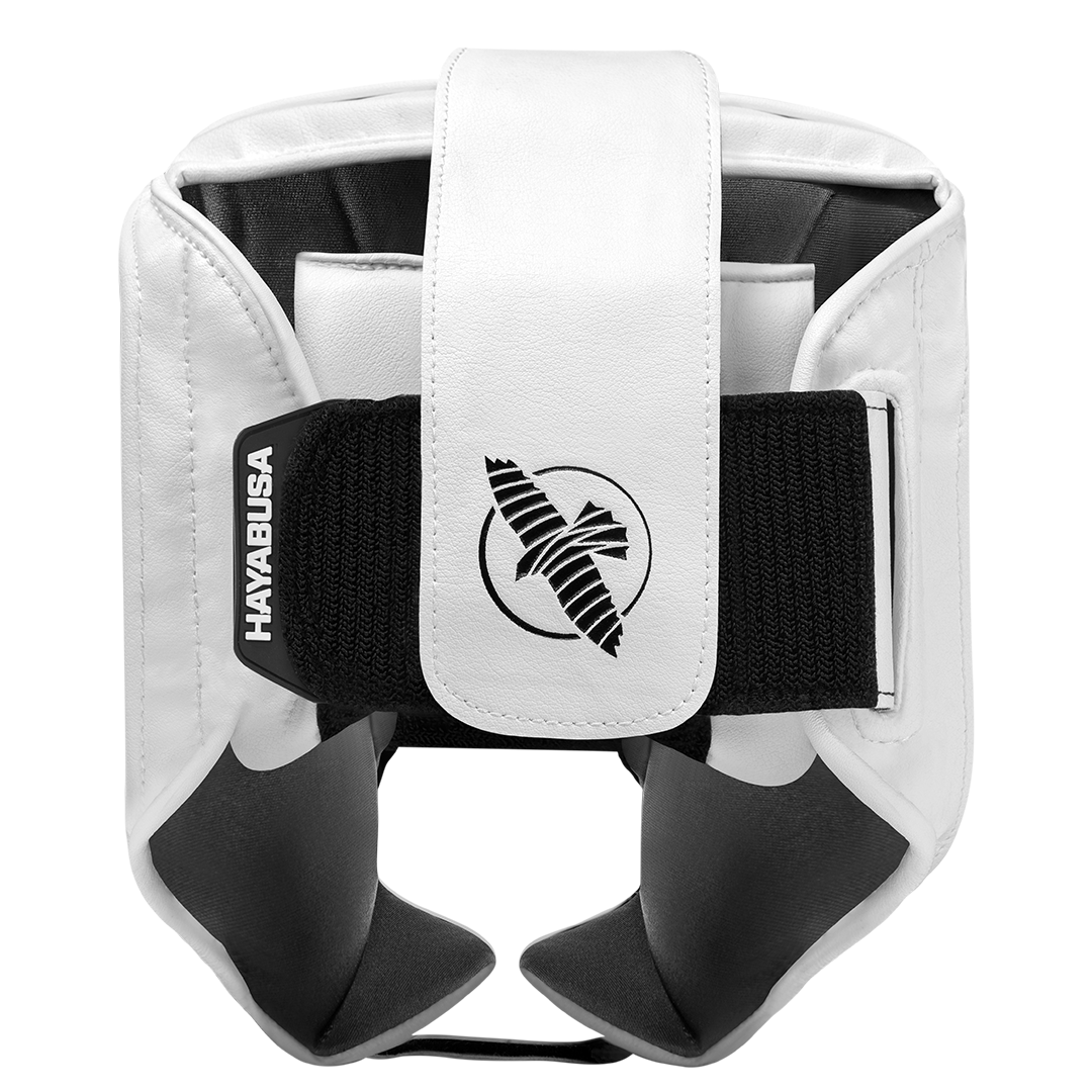 Hayabusa Hoofdbeschermer T3 met wang bescherming - Wit/Zwart