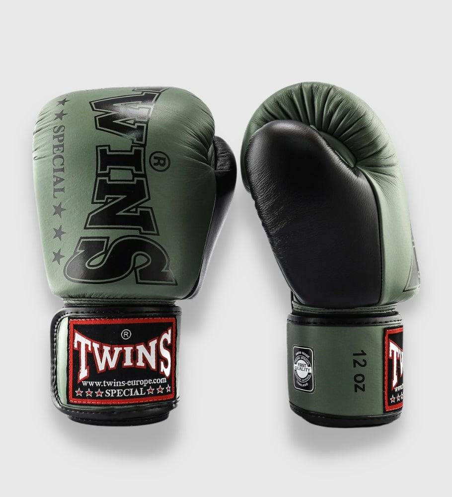 Twins Boxhandschuhe BGVL8 - Kaki Grün/Schwarz - The Fight Company Deutschland