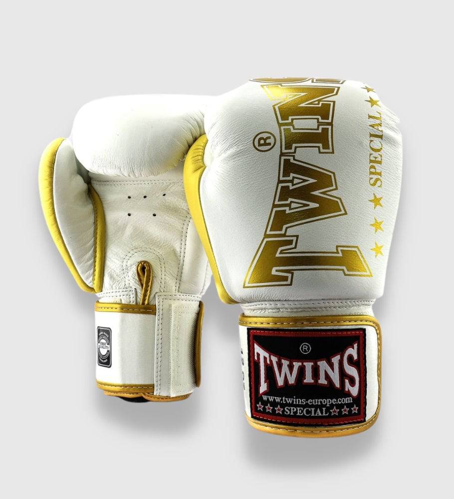 Twins Boxhandschuhe BGVL8 - Weiss/Gold - The Fight Company Deutschland