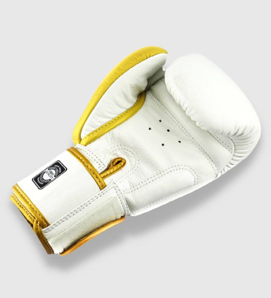 Twins Boxhandschuhe BGVL8 - Weiss/Gold - The Fight Company Deutschland