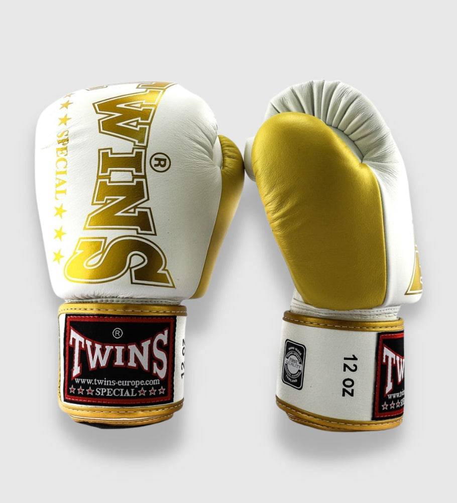 Twins Boxhandschuhe BGVL8 - Weiss/Gold - The Fight Company Deutschland