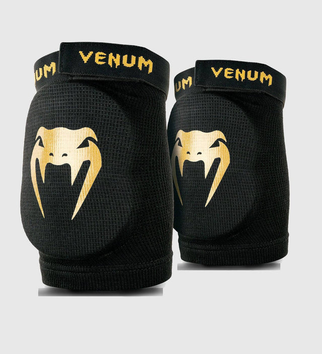 Venum Ellbogenschützer Kontact - Schwarz/Gold - The Fight Company Deutschland