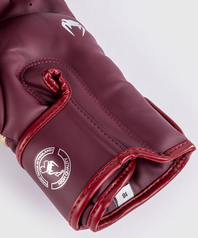 Venum bokshandschoenen Elite - Burgundy Rood/Goud