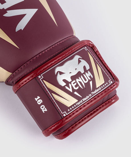 Venum bokshandschoenen Elite - Burgundy Rood/Goud