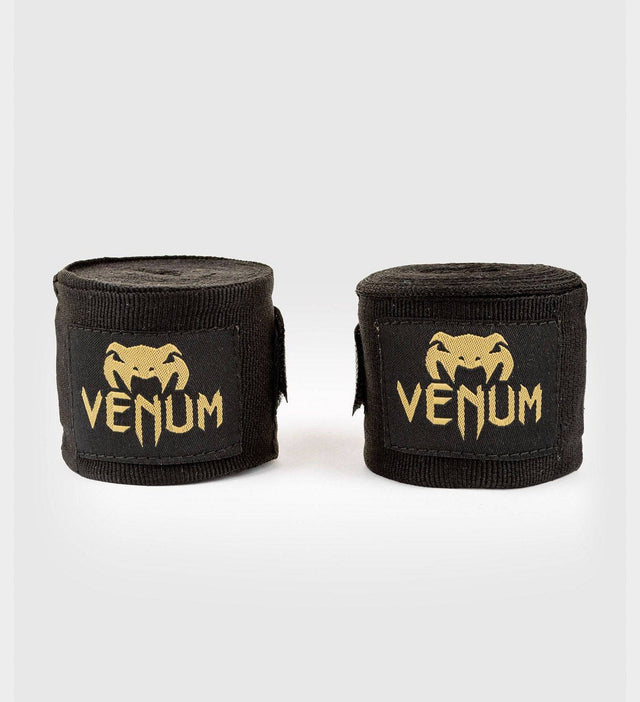 Venum Boxbandagen - Schwarz/Gold - The Fight Company Deutschland