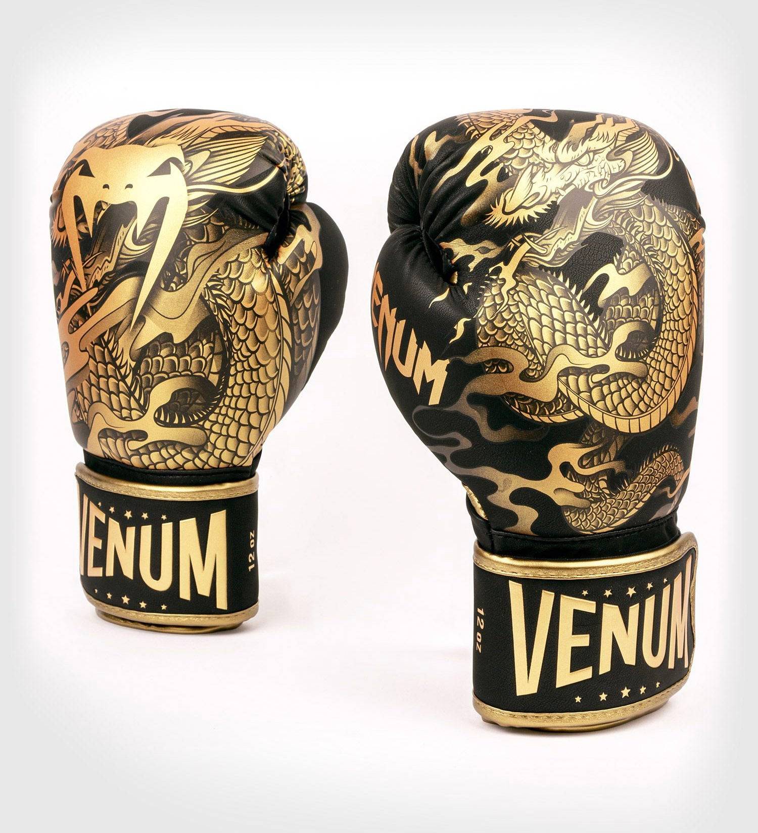 Venum Boxhandschuhe Dragon's Flight - Schwarz/Gold - The Fight Company Deutschland