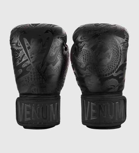 Venum Boxhandschuhe Dragon's Flight - Schwarz/Schwarz - The Fight Company Deutschland