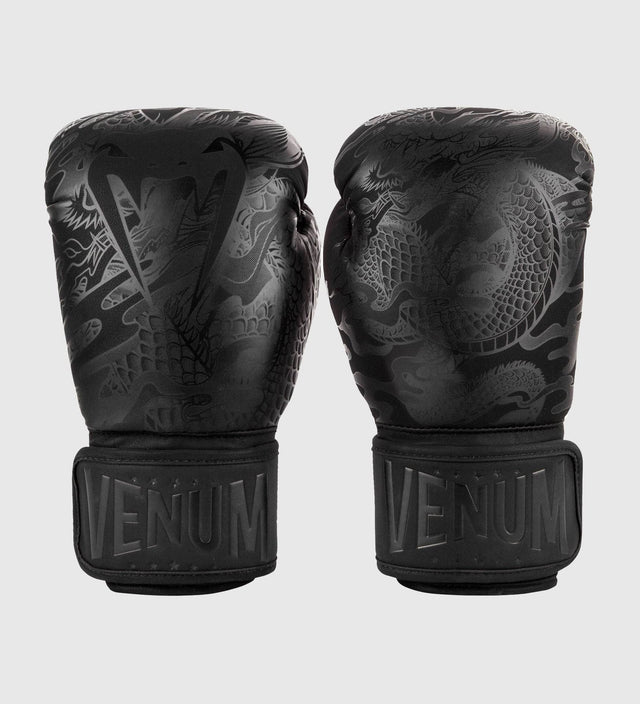 Venum Boxhandschuhe Dragon's Flight - Schwarz/Schwarz - The Fight Company Deutschland