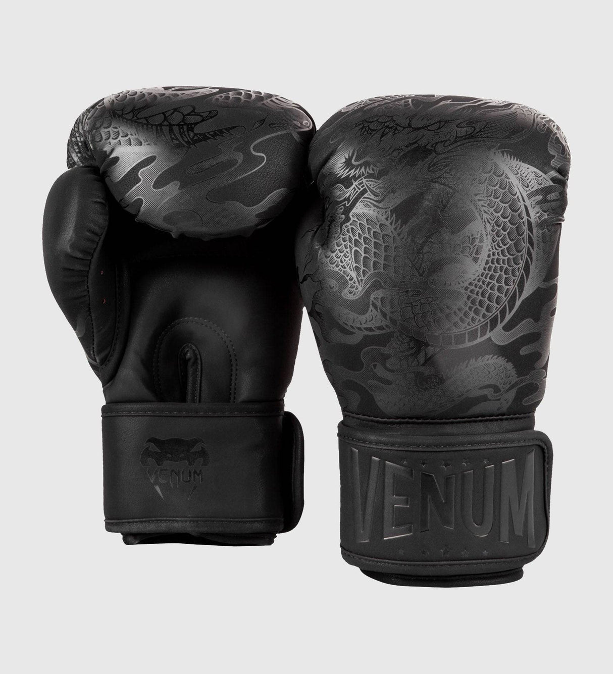 Venum Boxhandschuhe Dragon's Flight - Schwarz/Schwarz - The Fight Company Deutschland