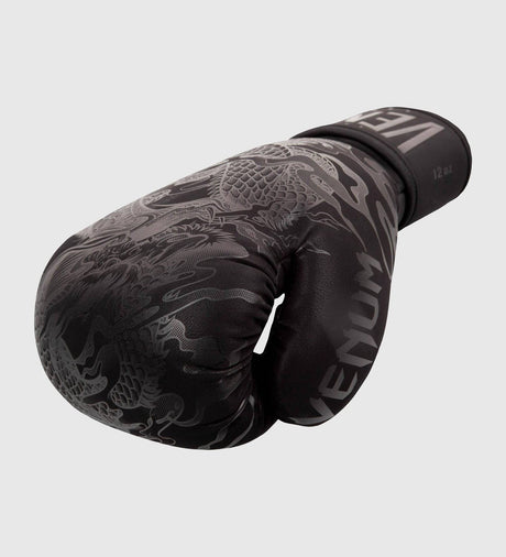 Venum Boxhandschuhe Dragon's Flight - Schwarz/Schwarz - The Fight Company Deutschland