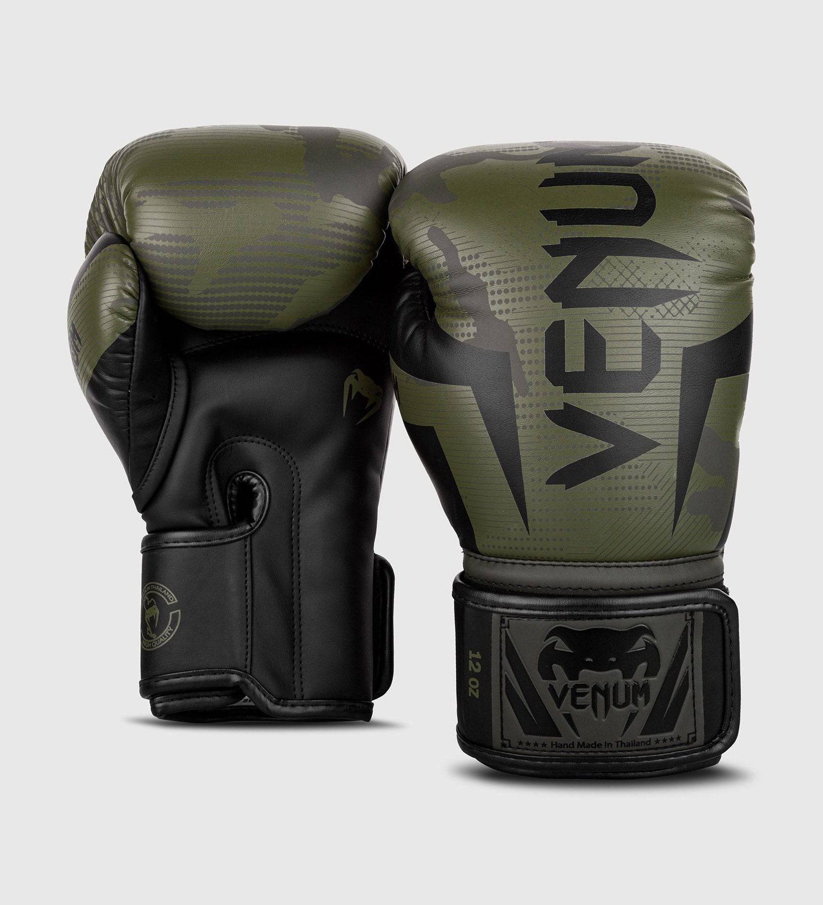 Venum Boxhandschuhe Elite - Camo Grün/Schwarz - The Fight Company Deutschland