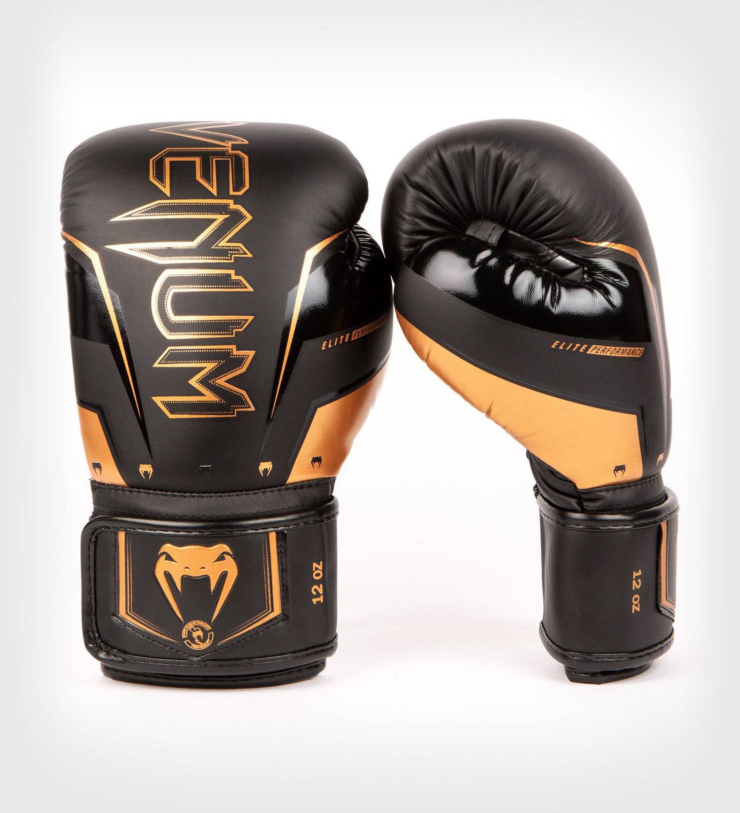 Venum Boxhandschuhe Elite Evo - Schwarz/Bronze - The Fight Company Deutschland