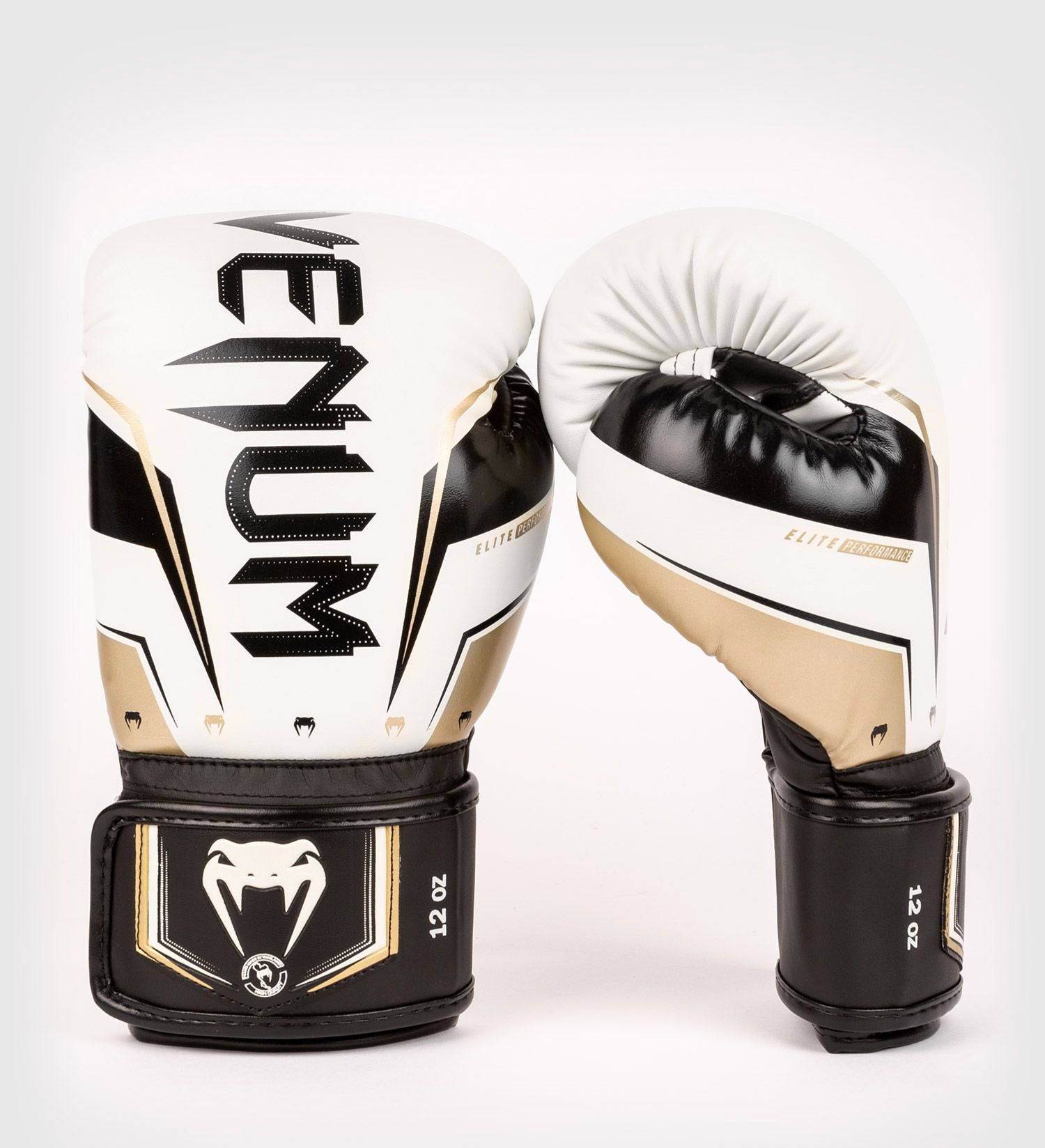 Venum Boxhandschuhe Elite Evo - Weiss/Gold/Schwarz - The Fight Company Deutschland