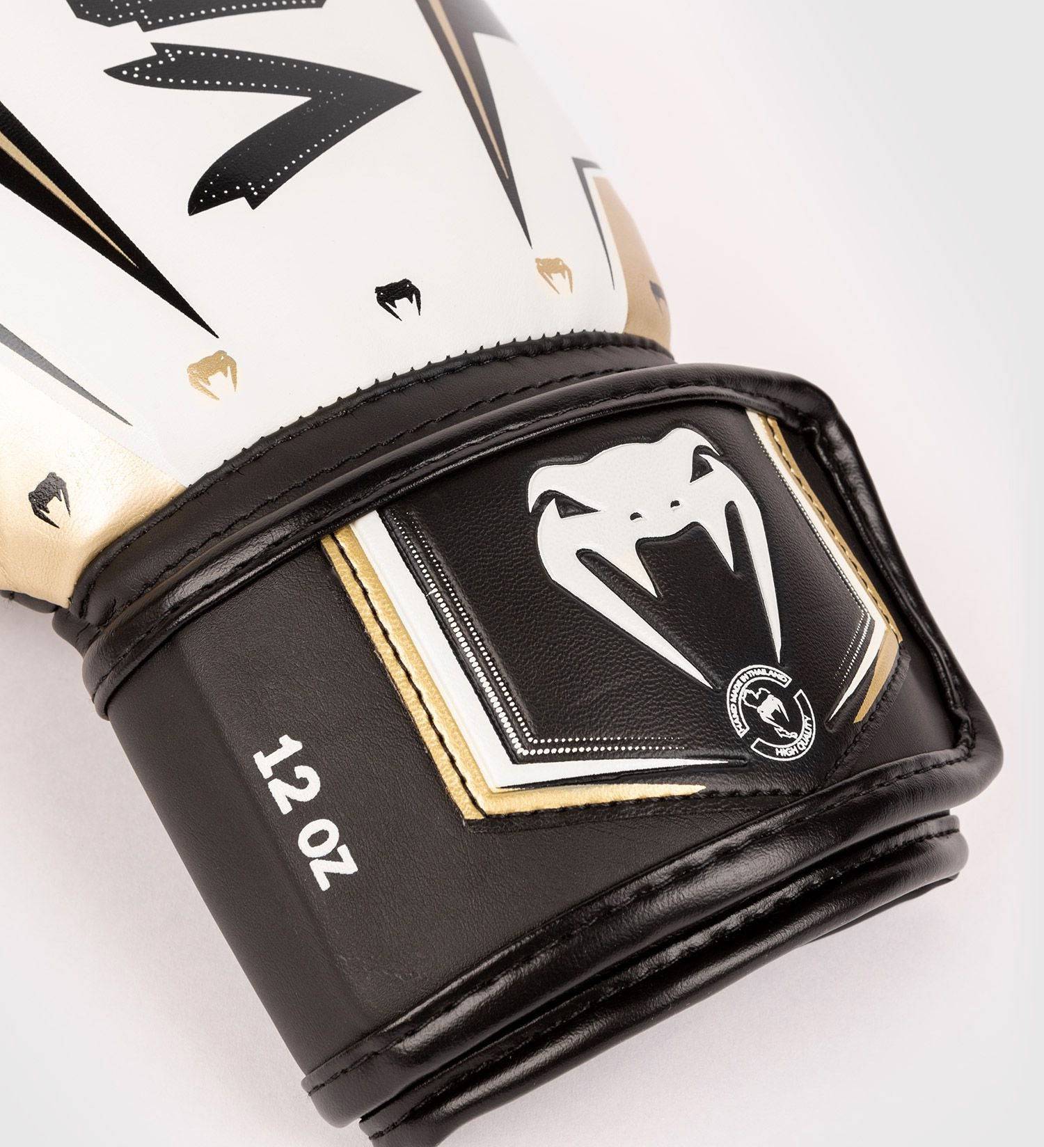 Venum Boxhandschuhe Elite Evo - Weiss/Gold/Schwarz - The Fight Company Deutschland