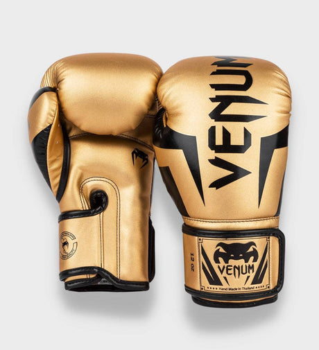 Venum Boxhandschuhe Elite - Gold/Schwarz - The Fight Company Deutschland
