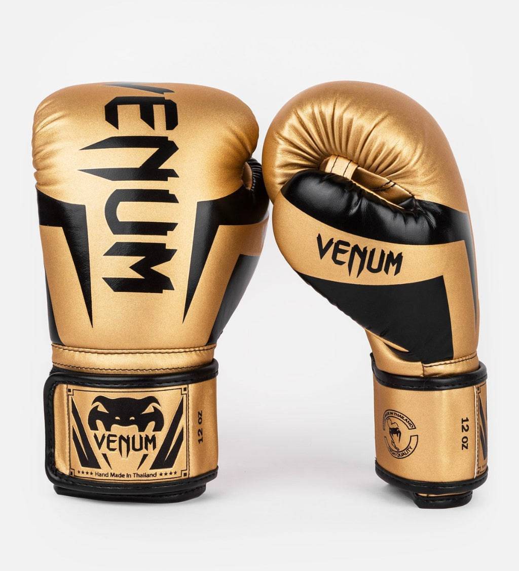 Venum Boxhandschuhe Elite - Gold/Schwarz - The Fight Company Deutschland