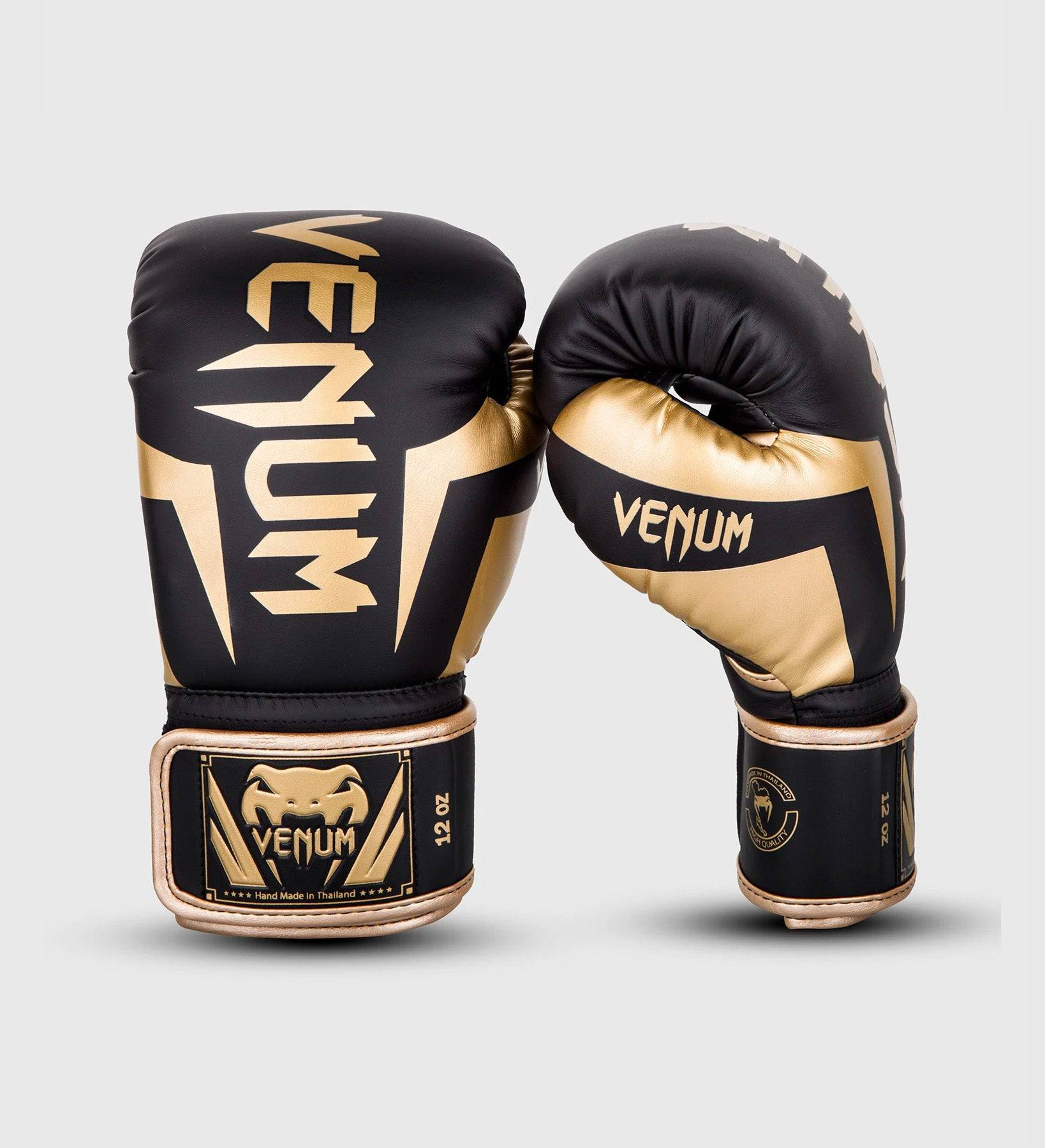 Venum Boxhandschuhe Elite - Schwarz/Gold - The Fight Company Deutschland