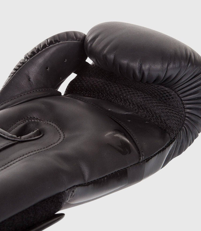 Venum Boxhandschuhe Elite - Schwarz/Schwarz - The Fight Company Deutschland