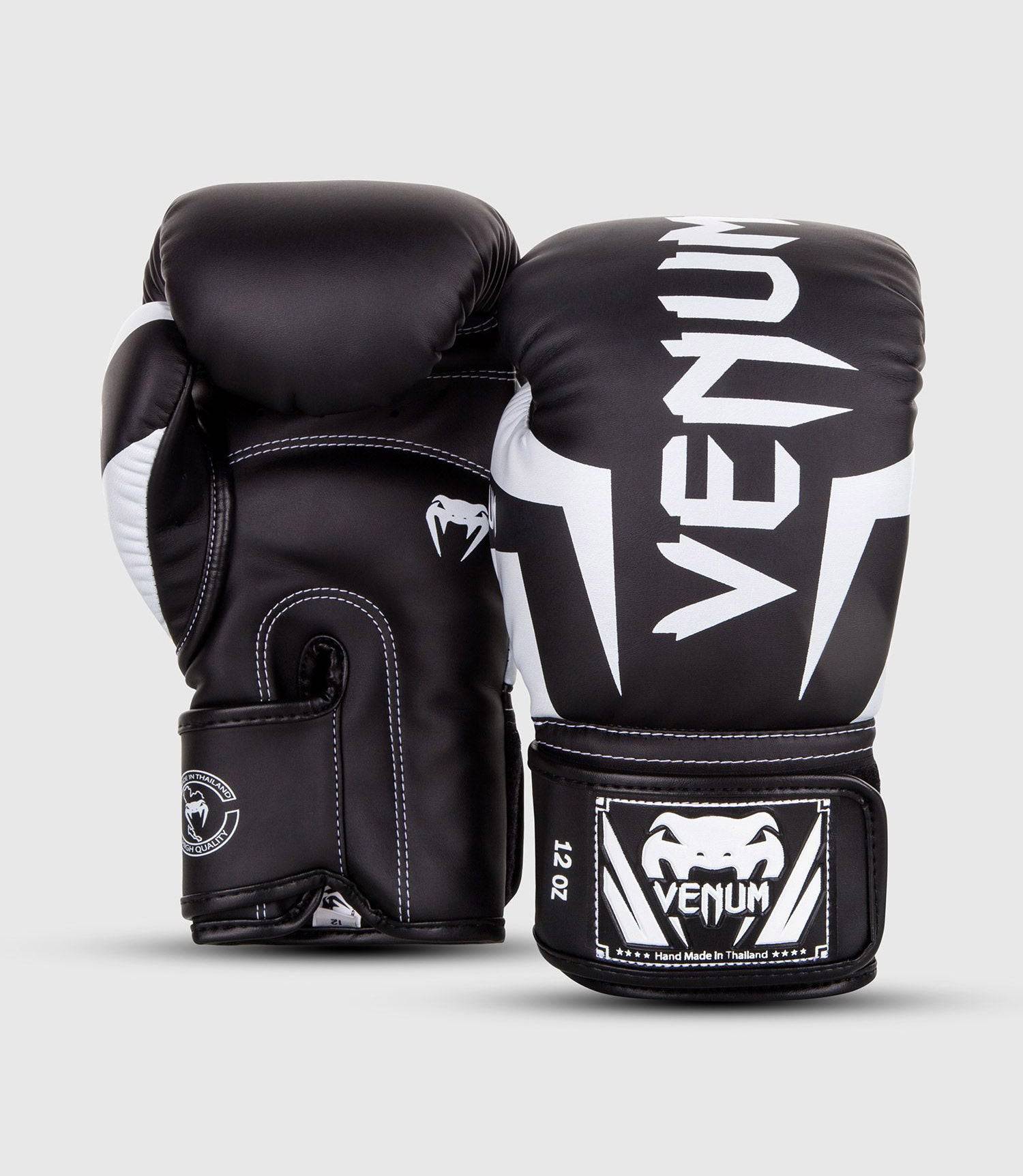 Venum Boxhandschuhe Elite - Schwarz/Weiss - The Fight Company Deutschland