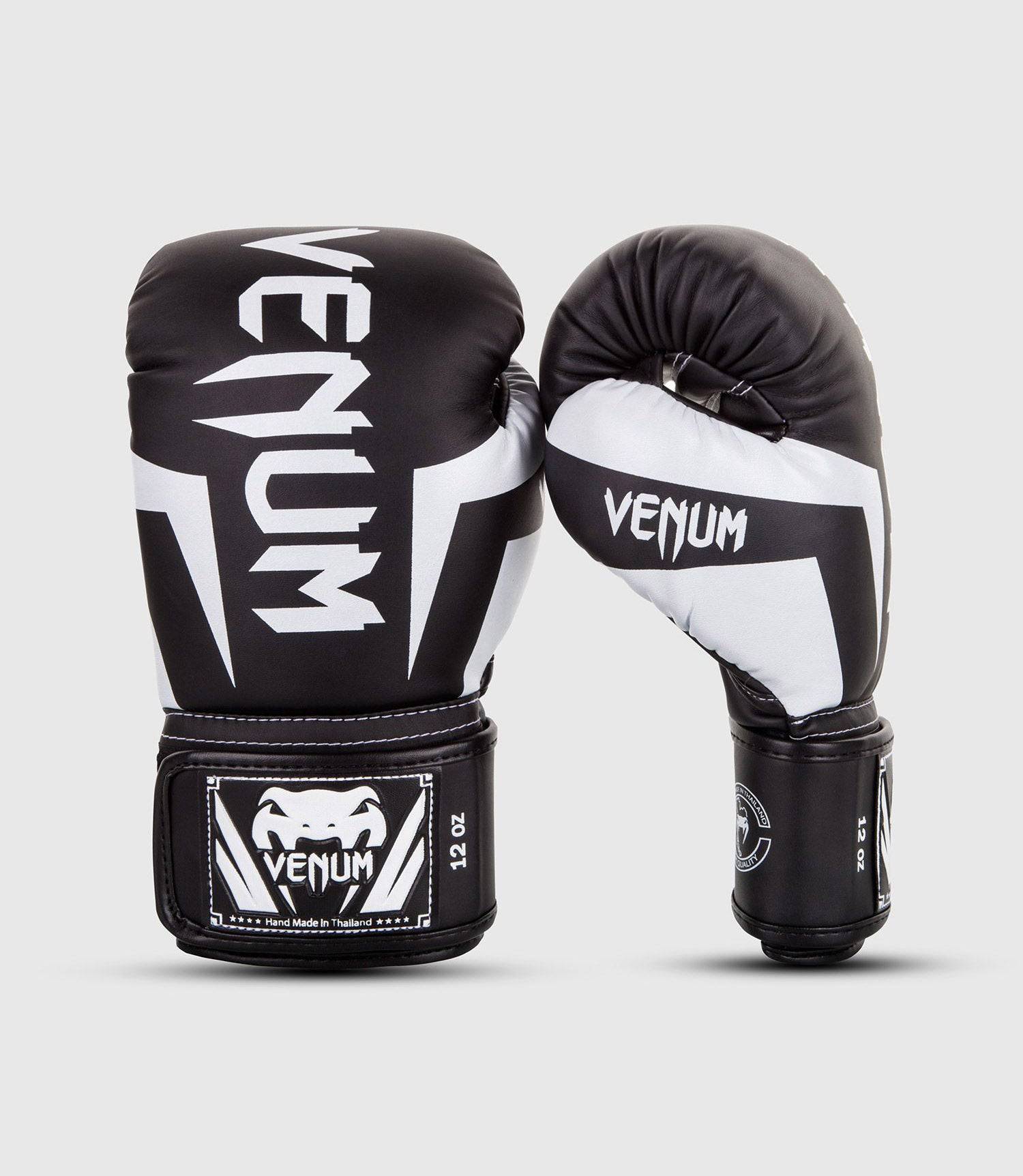 Venum Boxhandschuhe Elite - Schwarz/Weiss - The Fight Company Deutschland