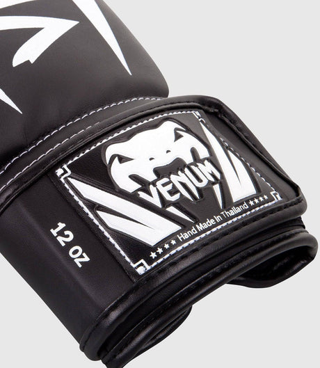 Venum Boxhandschuhe Elite - Schwarz/Weiss - The Fight Company Deutschland