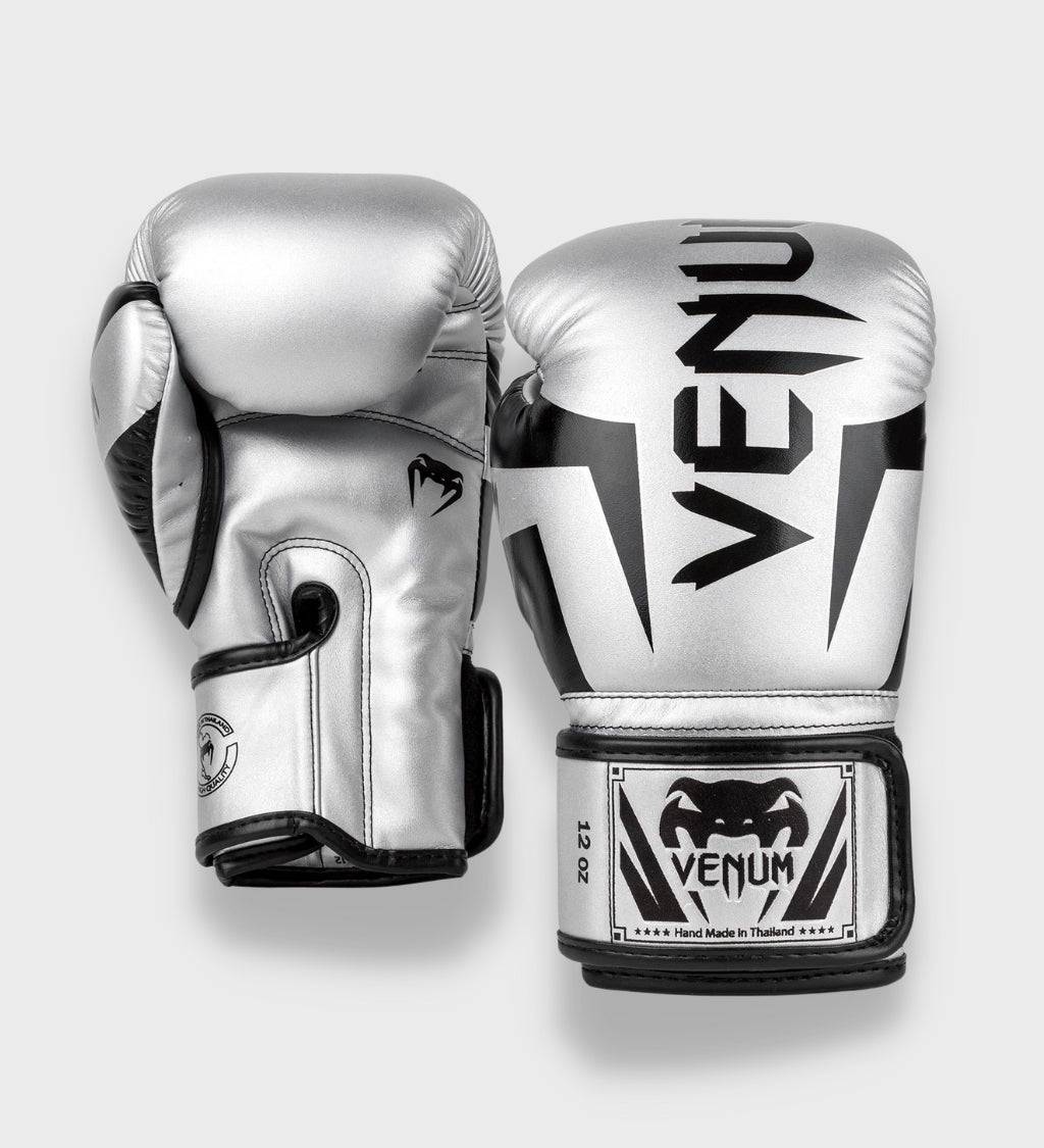 Venum Boxhandschuhe Elite - Silber/Schwarz - The Fight Company Deutschland