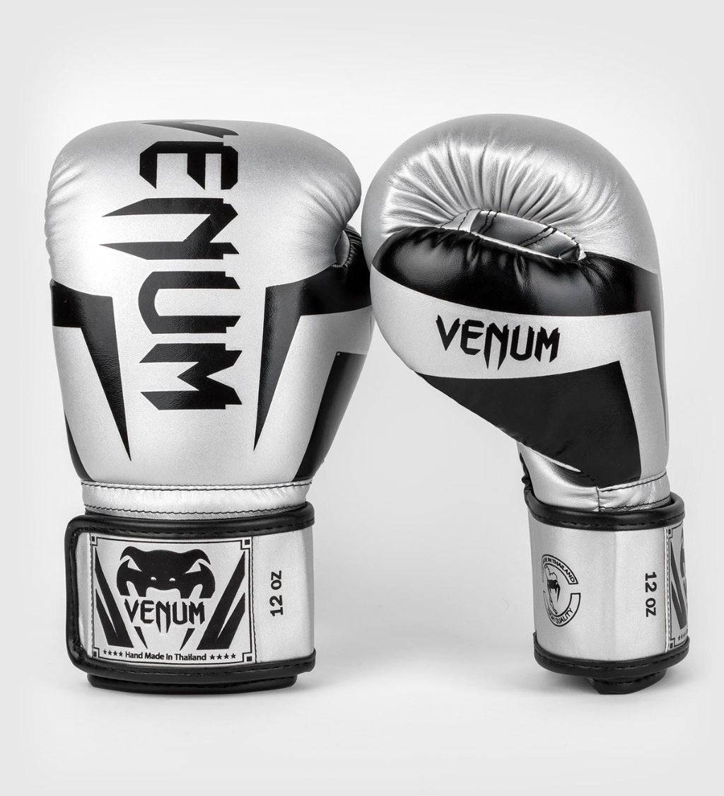 Venum Boxhandschuhe Elite - Silber/Schwarz - The Fight Company Deutschland