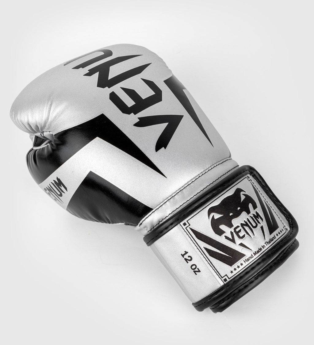 Venum Boxhandschuhe Elite - Silber/Schwarz - The Fight Company Deutschland