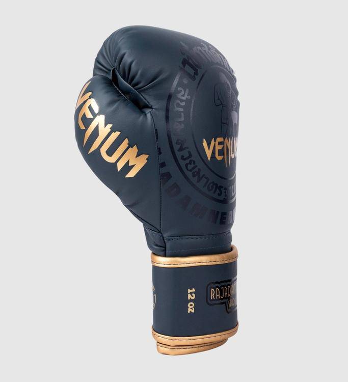 Venum X Rajadamnern Boxhandschuhe - Dunkelblau/Gold - The Fight Company Deutschland