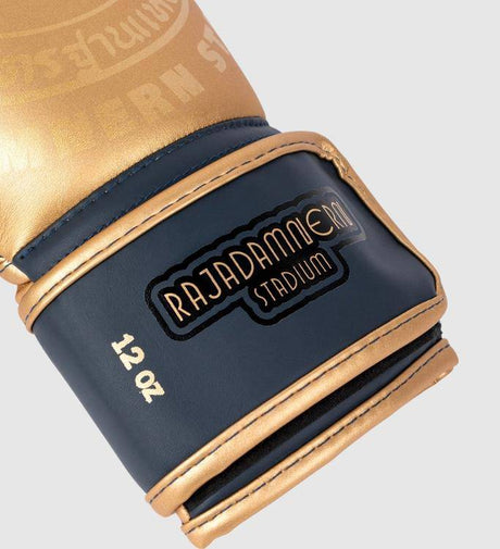 Venum X Rajadamnern Boxhandschuhe - Gold/Blau - The Fight Company Deutschland