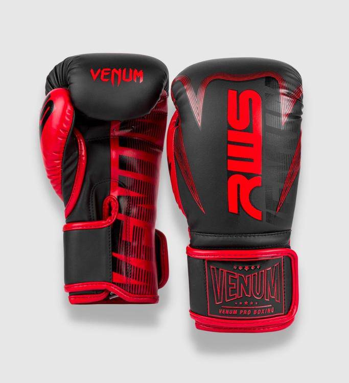 Venum X RWS Boxhandschuhe - Schwarz/Rot - The Fight Company Deutschland