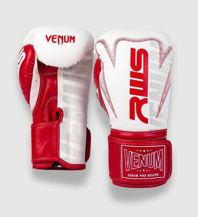 Venum X RWS Boxhandschuhe - Weiss/Rot - The Fight Company Deutschland