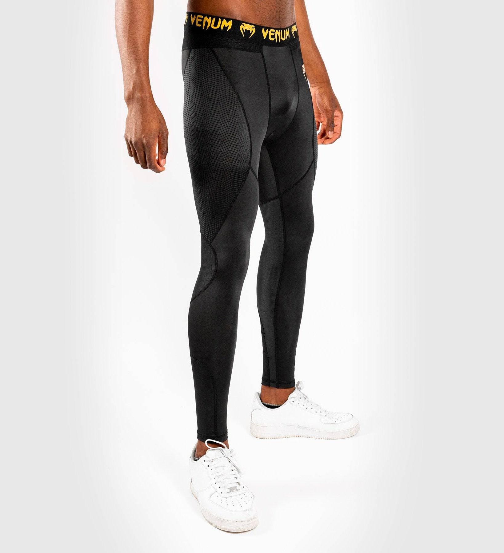 Venum Compression Pants G Fit - Schwarz/Gold - The Fight Company Deutschland