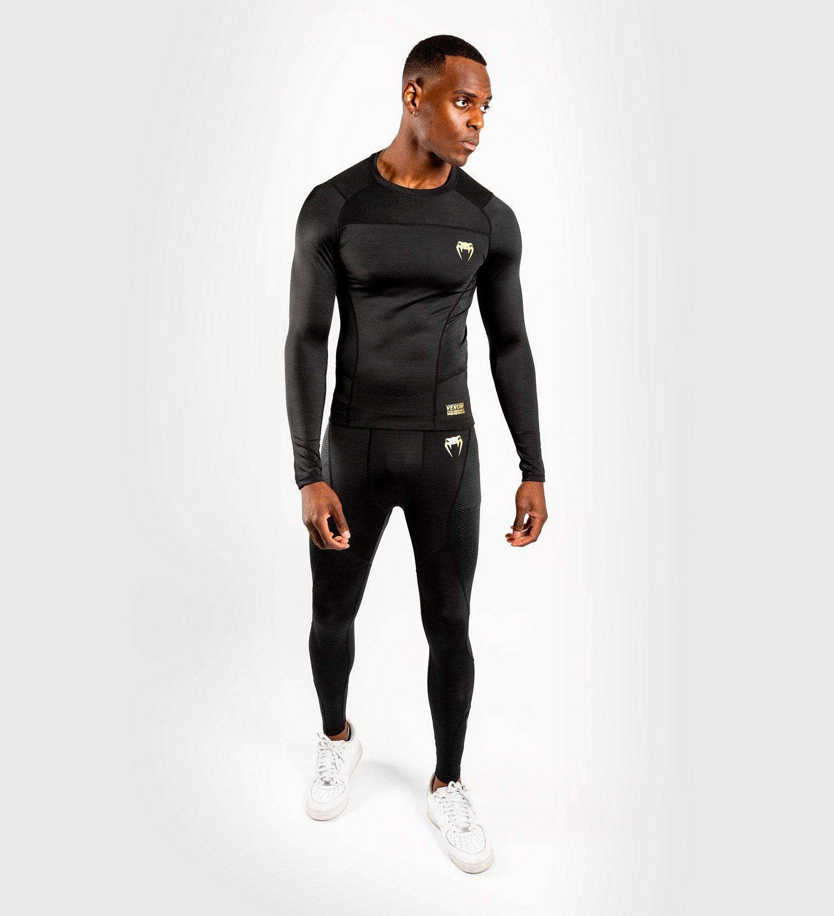 Venum Compression Pants G Fit - Schwarz/Gold - The Fight Company Deutschland