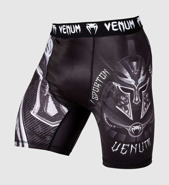Venum Compression Shorts Gladiator 3.0 - Schwarz/Grau/Weiss - The Fight Company Deutschland