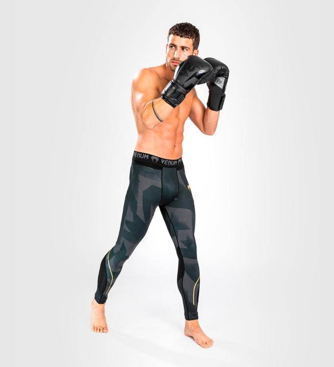 Venum Compression Pants Razor - Schwarz/Gold - The Fight Company Deutschland