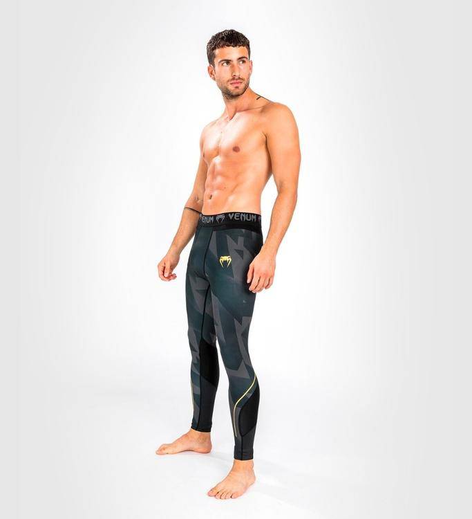 Venum Compression Pants Razor - Schwarz/Gold - The Fight Company Deutschland