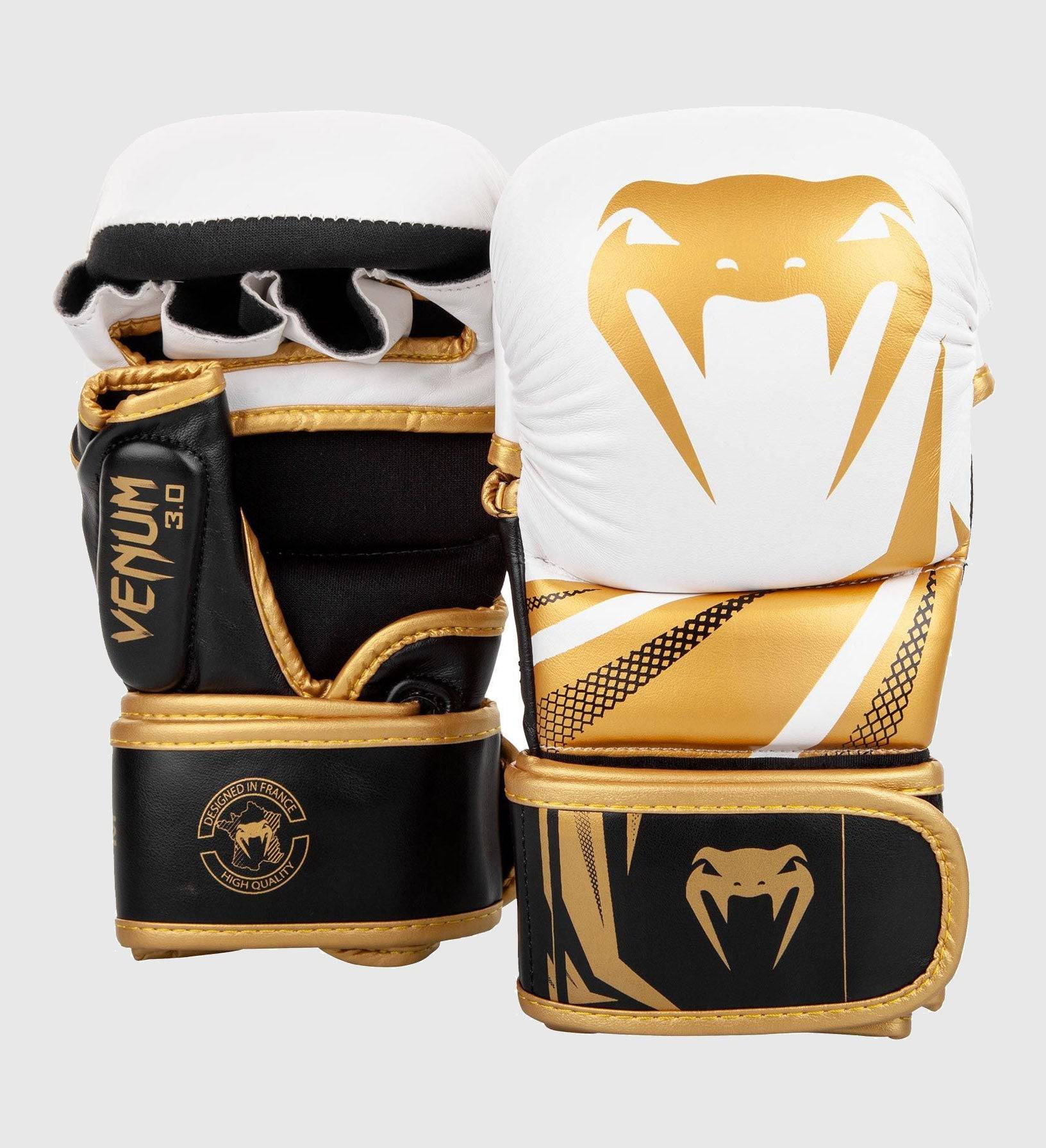 Venum MMA Handschuhe Challenger Sparring 3.0 - Weiss/Schwarz/Gold - The Fight Company Deutschland