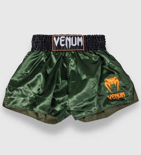 Venum Muay Thai Shorts Classic 2.0 - Grün/Schwarz/Gold