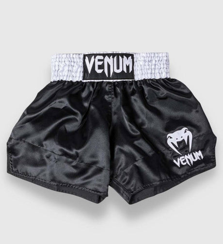 Venum Muay Thai Shorts Classic 2.0 - Schwarz/Weiss - The Fight Company Deutschland